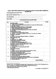 Karta oceny świadczeniobiorcy przebywającego w zakładzie opiekuńczo leczniczym
